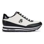 KARL LAGERFELD PARIS MAICO LACE UP Sneakers Women - WHTBLK - White-Black / 35