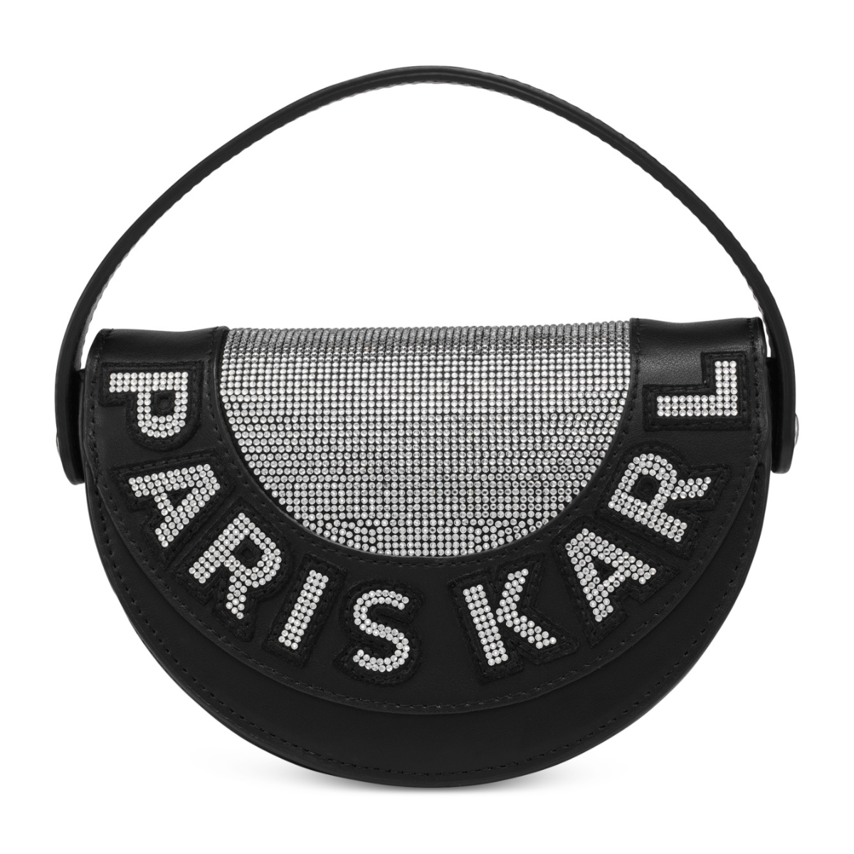 Karl Lagerfeld Paris Marlette Small Embellished Leather Crossbody Bag Women - BLK - Black