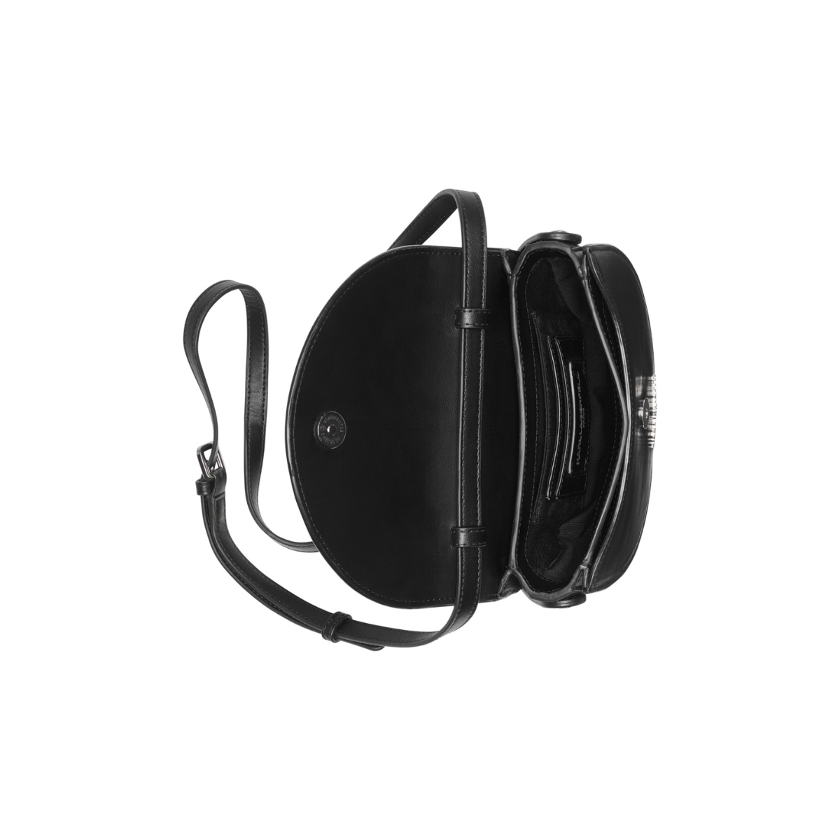 Karl Lagerfeld Paris Marlette Small Embellished Leather Crossbody Bag Women - BLK - Black