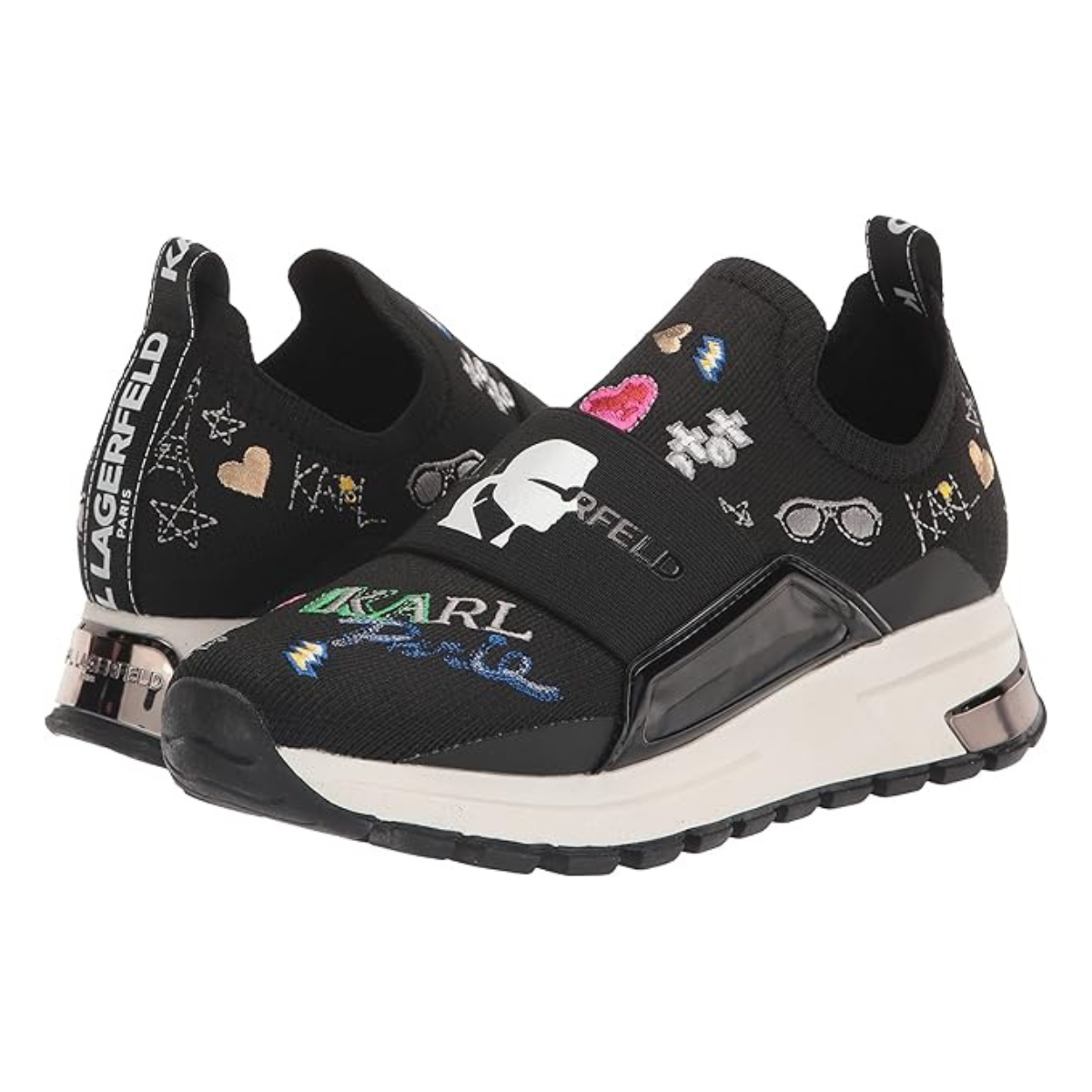 KARL LAGERFELD PARIS Mattia Logo Sneakers Women - BLK - Black / 35