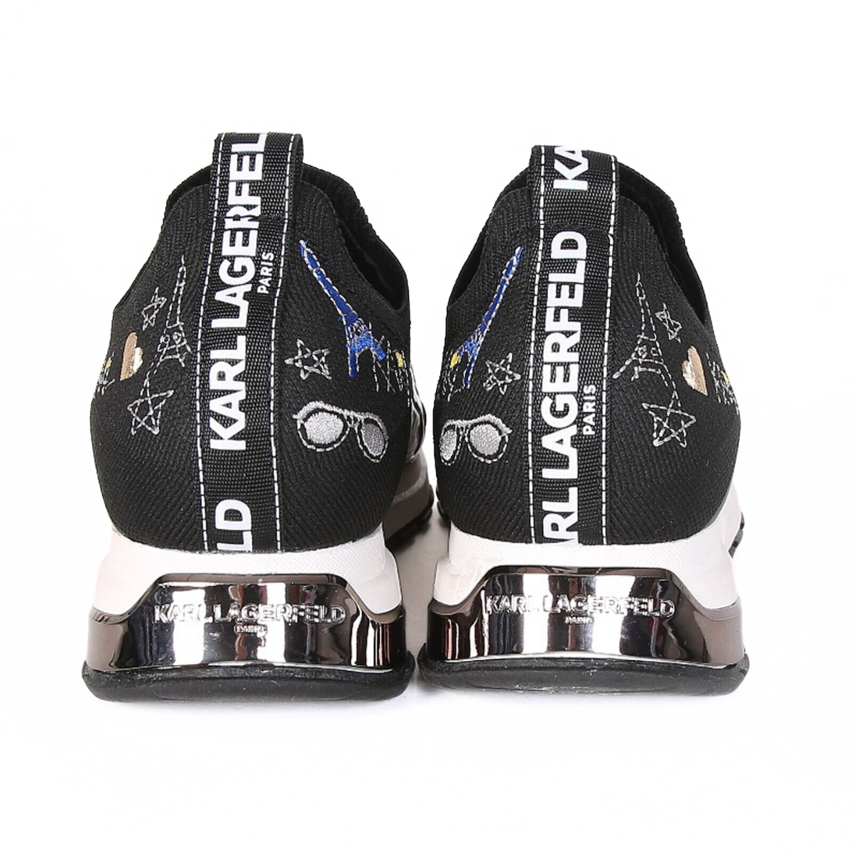 KARL LAGERFELD PARIS Mattia Logo Sneakers Women - BLK