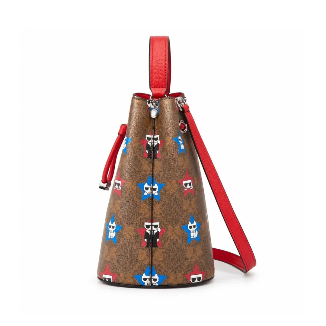 Karl Lagerfeld Paris Maybelle Bucket Bag Women - BRN - Brown