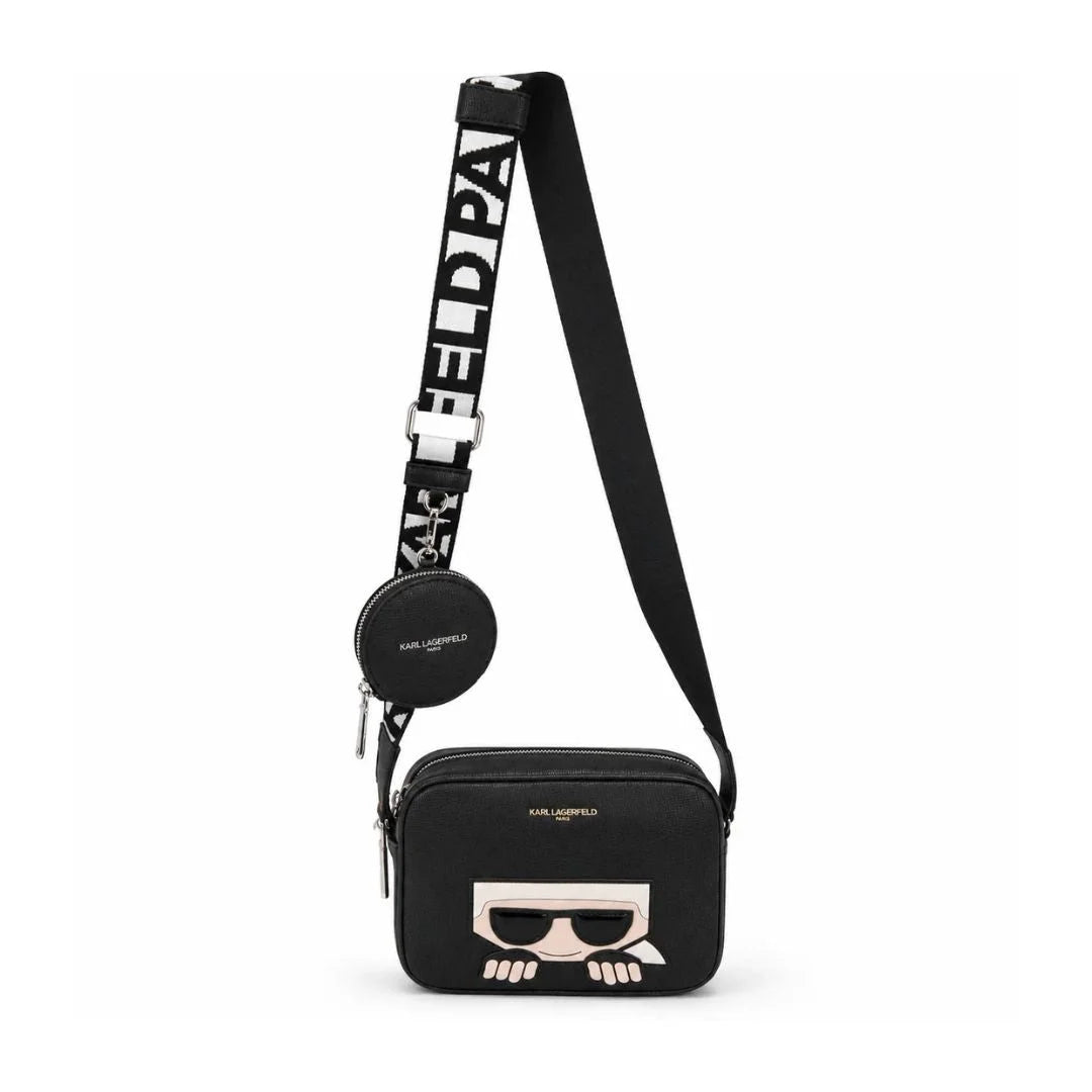 Karl Lagerfeld Paris Maybelle Camera Crossbody Bag - BLK - Black