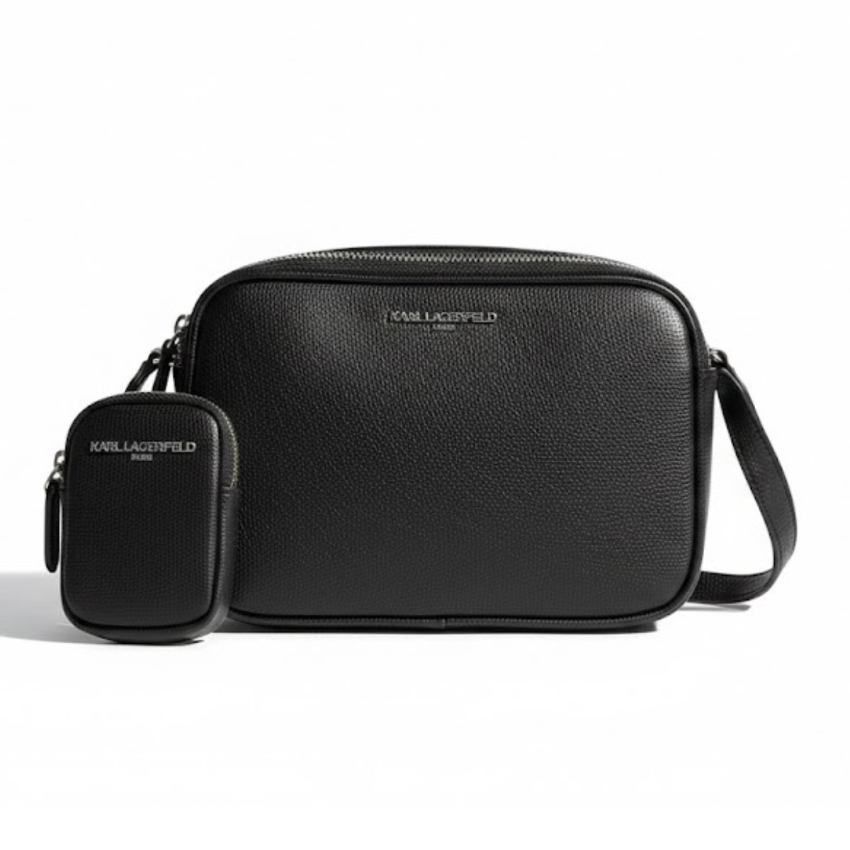 Karl Lagerfeld Paris Maybelle Camera Crossbody Bag Women - BLK - Black