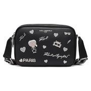 Karl Lagerfeld Paris Maybelle Camera Crossbody Bag Women - BLK - Black