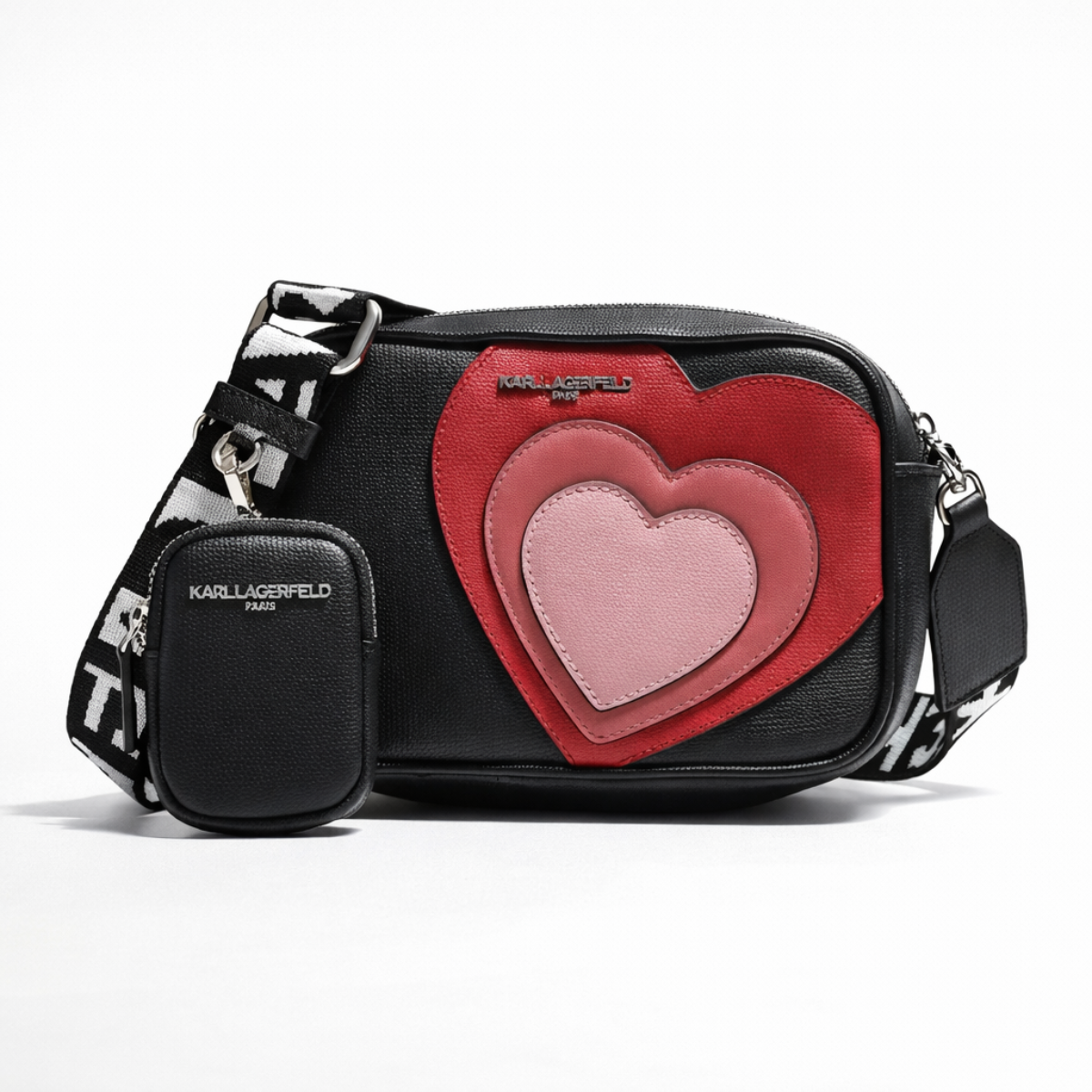 Karl Lagerfeld Paris Maybelle Camera Crossbody Bag Women - BLK - Black