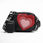 Karl Lagerfeld Paris Maybelle Camera Crossbody Bag Women - BLK - Black