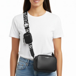 Karl Lagerfeld Paris Maybelle Camera Crossbody Bag Women - BLK - Black