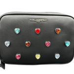 Karl Lagerfeld Paris Maybelle Camera Crossbody Bag Women - BLK - Black
