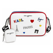 Karl Lagerfeld Paris Maybelle Camera Crossbody Bag Women - WHT - White