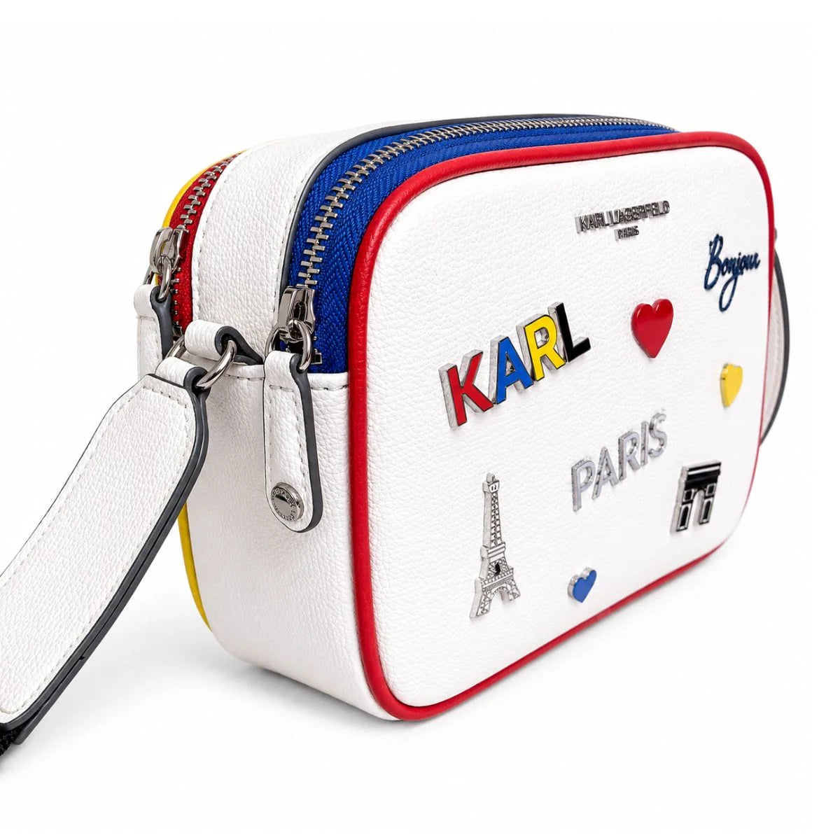 Karl Lagerfeld Paris Maybelle Camera Crossbody Bag Women - WHT - White