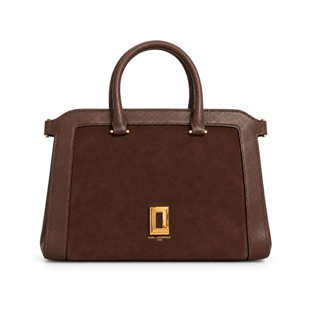KARL LAGERFELD Paris Maybelle Choupette Satchel Bag - BRN - Dark Brown