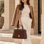KARL LAGERFELD Paris Maybelle Choupette Satchel Bag - BRN - Dark Brown