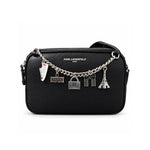 Karl Lagerfeld Paris Maybelle Crossbody Logo Camera Bag - BLK - Black