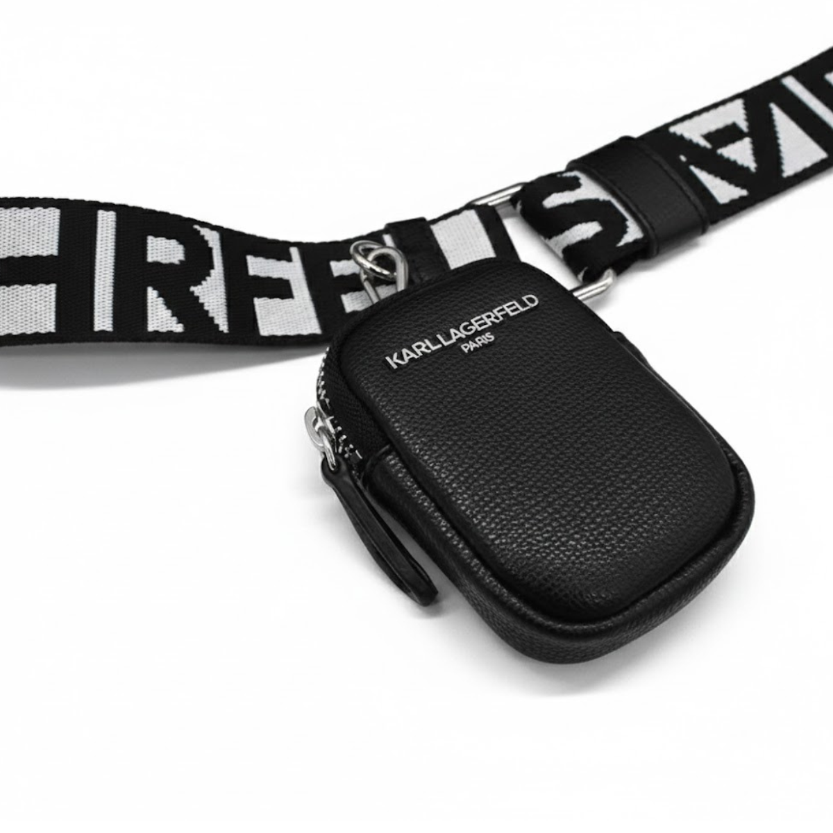 Karl Lagerfeld Paris Maybelle Logo Camera Crossbody Bag Women - BLK - Black