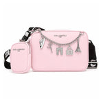 Karl Lagerfeld Paris Maybelle Logo Camera Crossbody Bag Women - PNK - Pink