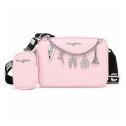 Karl Lagerfeld Paris Maybelle Logo Camera Crossbody Bag Women - PNK - Pink