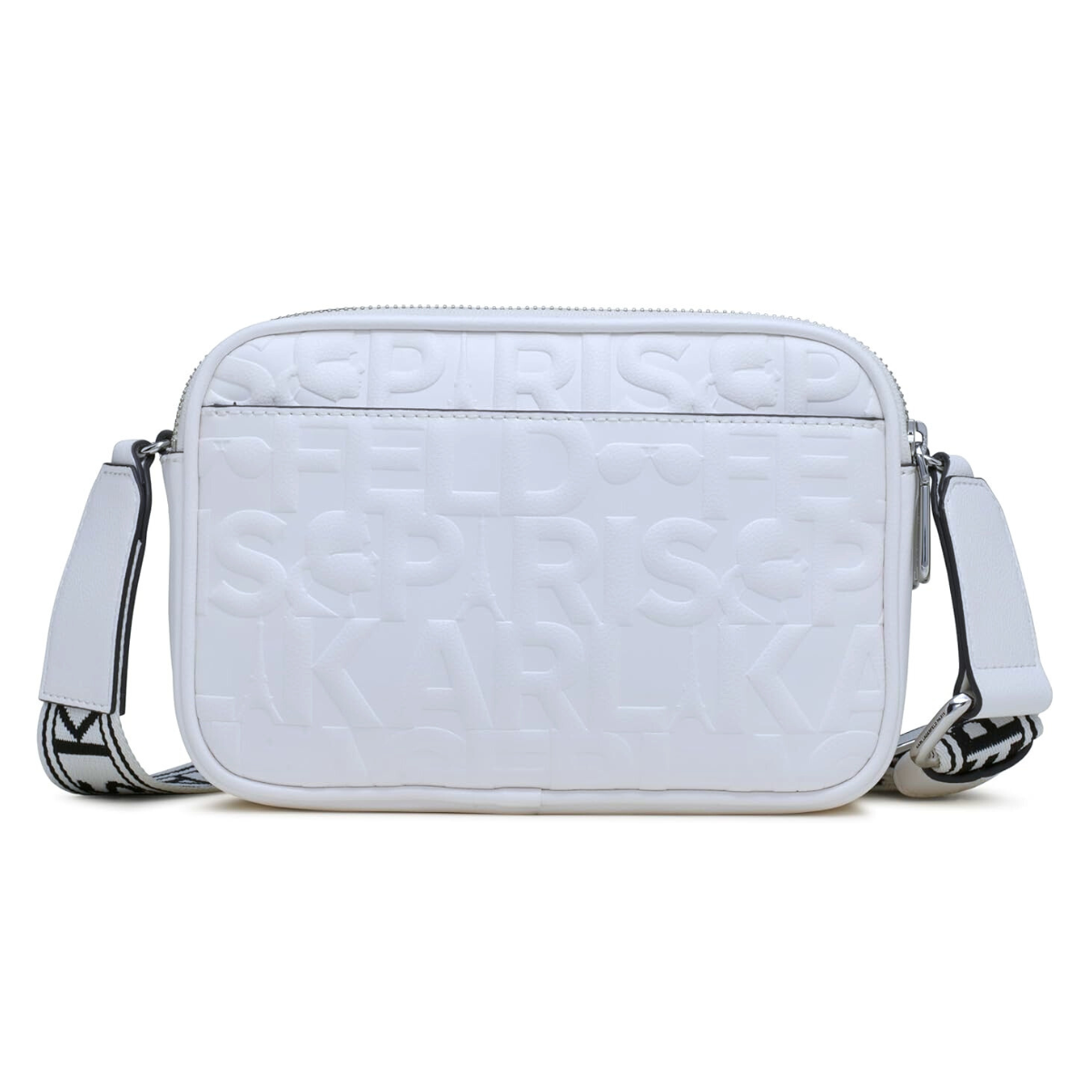 Karl Lagerfeld Paris Maybelle Logo Camera Crossbody Bag Women - WHT - White