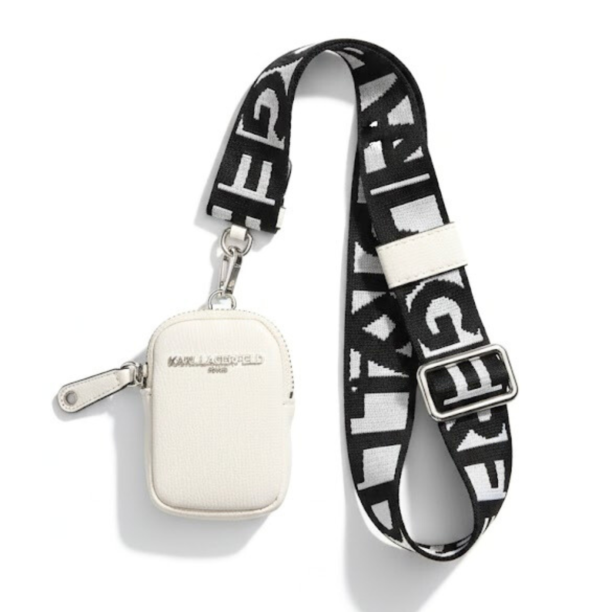 Karl Lagerfeld Paris Maybelle Logo Camera Crossbody Bag Women - WHT - White