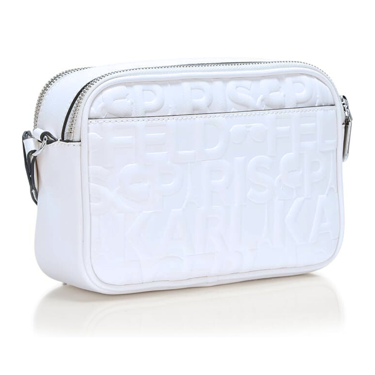 Karl Lagerfeld Paris Maybelle Logo Camera Crossbody Bag Women - WHT - White