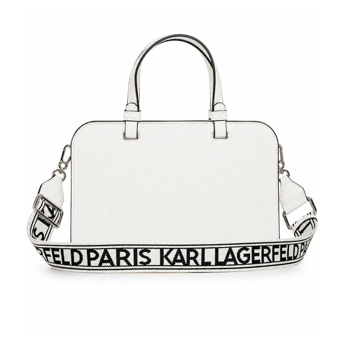Karl Lagerfeld Paris MAYBELLE MEDIUM SATCHEL HANDBAG Women - WHT - White