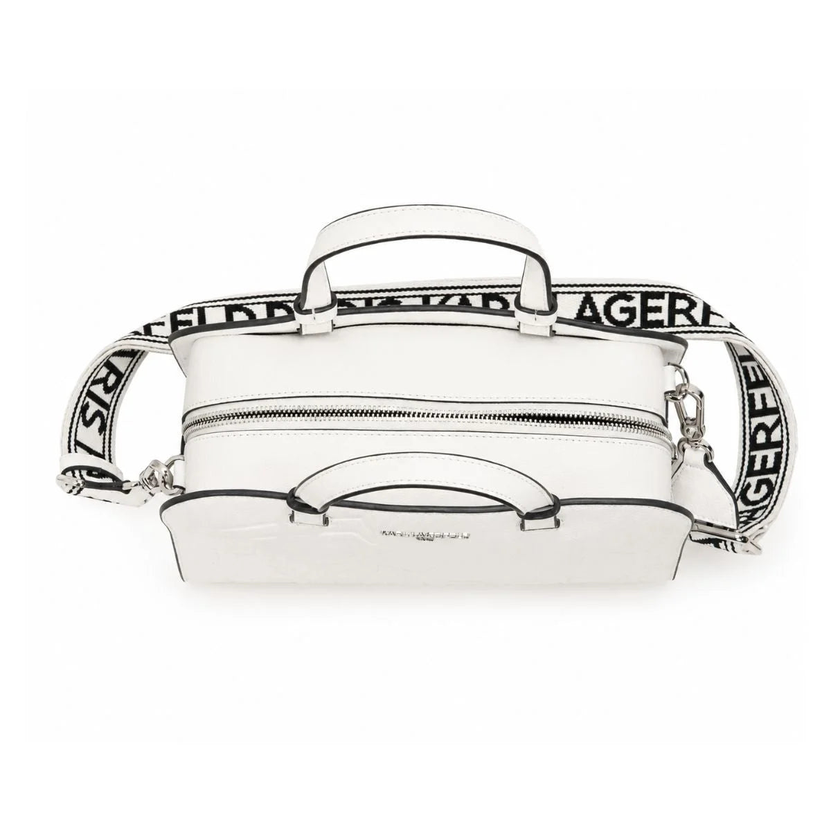 Karl Lagerfeld Paris MAYBELLE MEDIUM SATCHEL HANDBAG Women - WHT - White