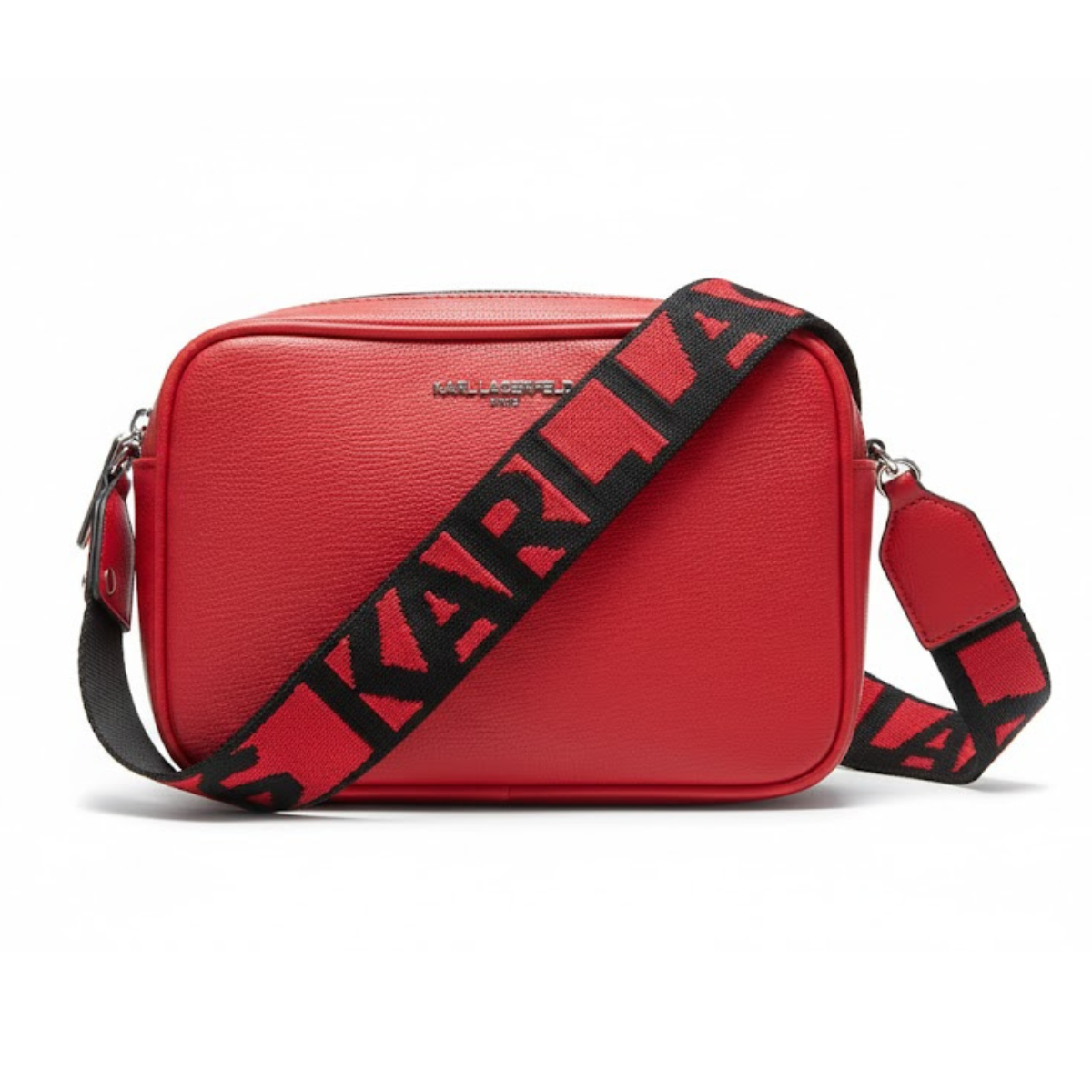 Karl Lagerfeld Paris Maybelle Satche Crossbody - RED - Red