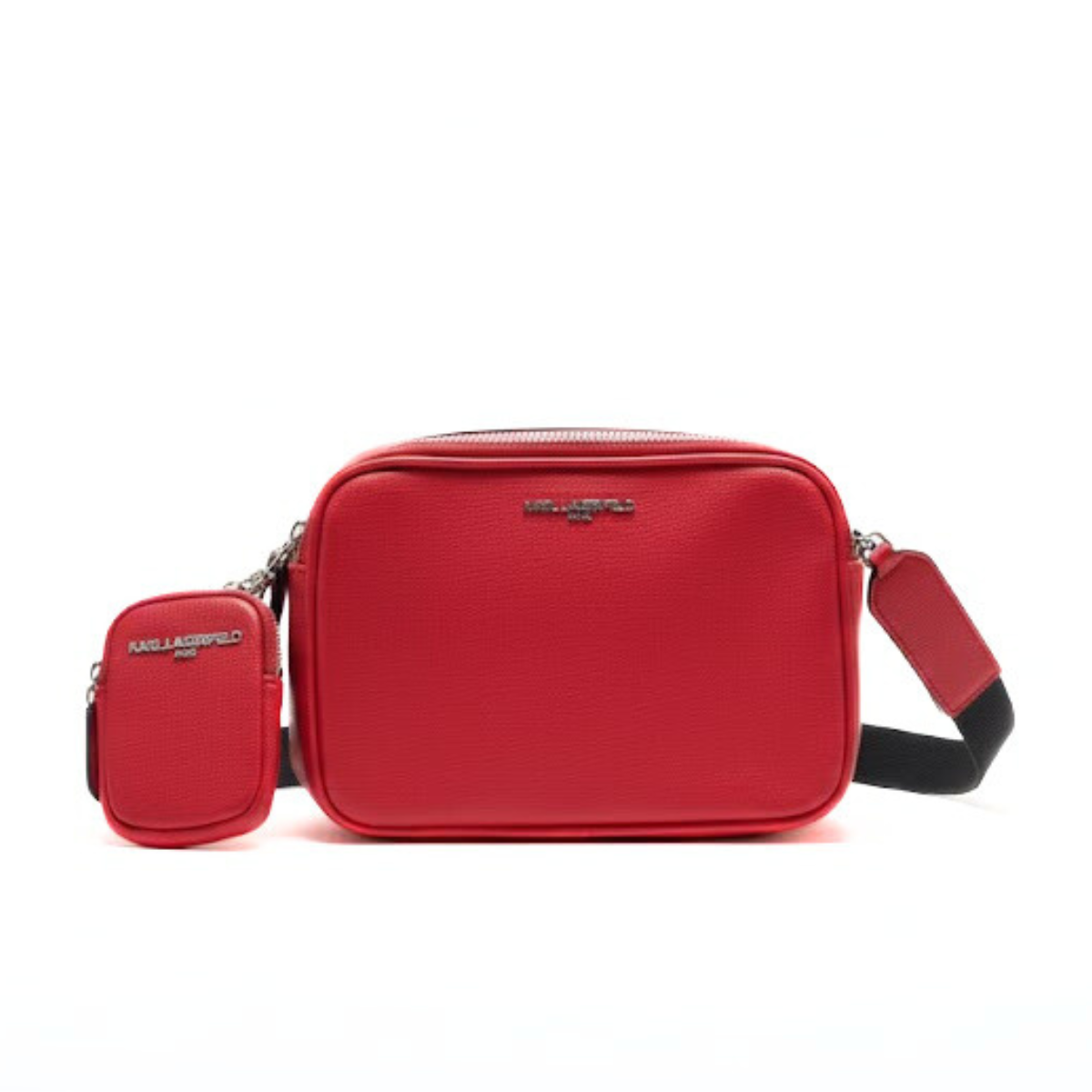 Karl Lagerfeld Paris Maybelle Satche Crossbody - RED - Red