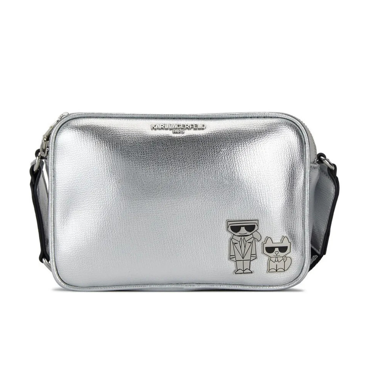Karl Lagerfeld Paris Maybelle Satche Crossbody - SLV - Silver