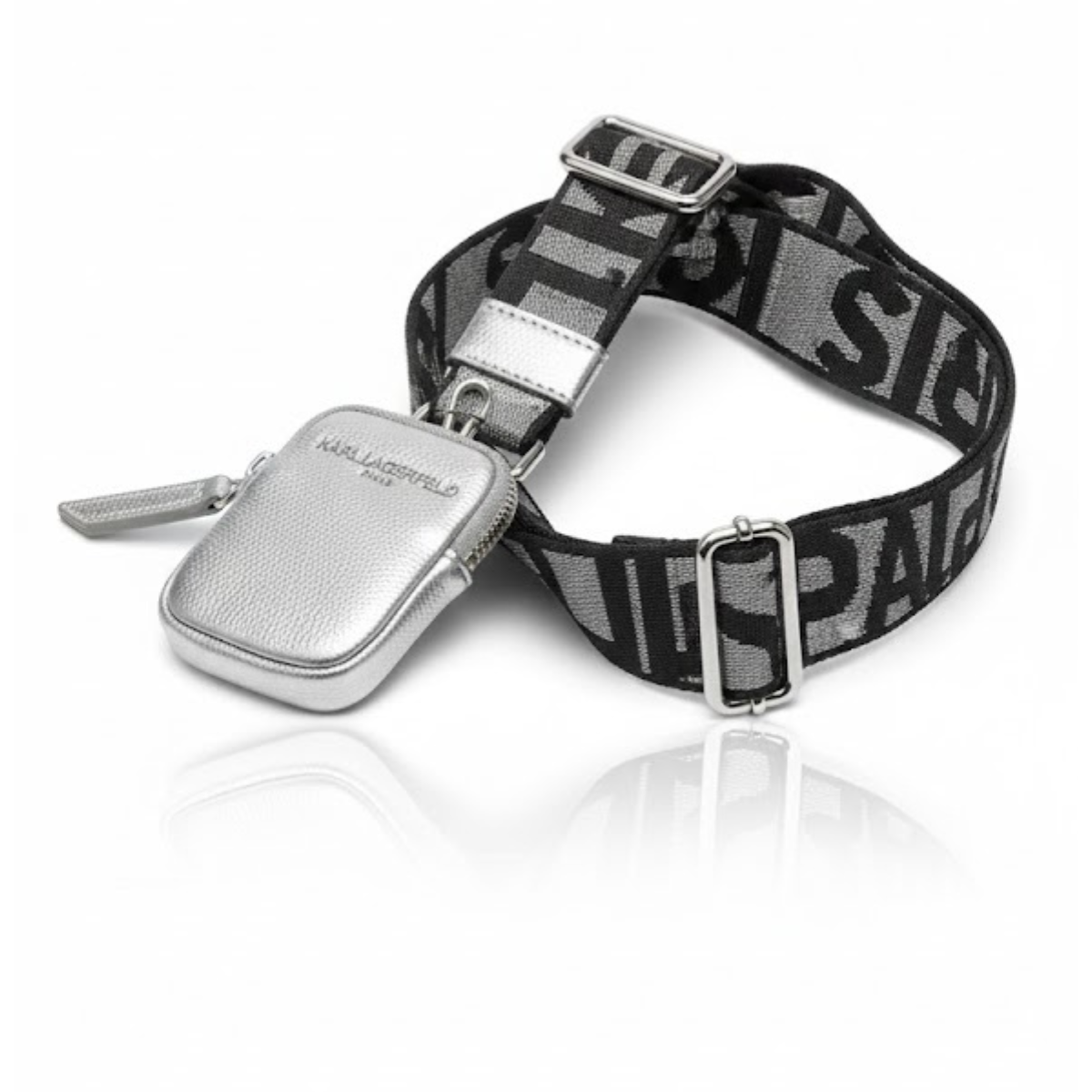 Karl Lagerfeld Paris Maybelle Satche Crossbody - SLV - Silver