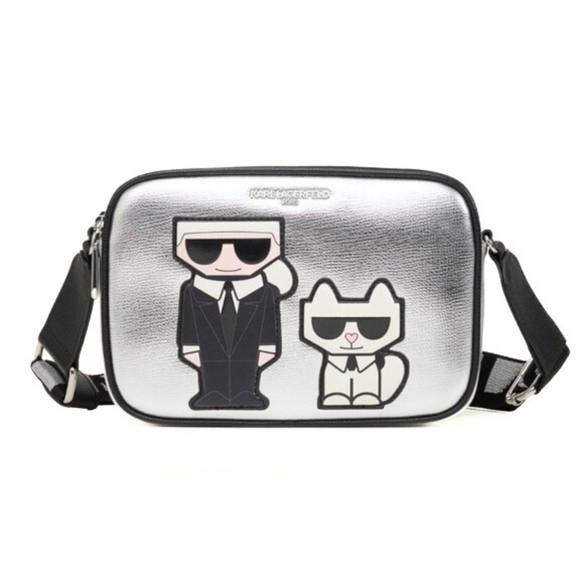 Karl Lagerfeld Paris Maybelle Satche Crossbody - SLV - Silver