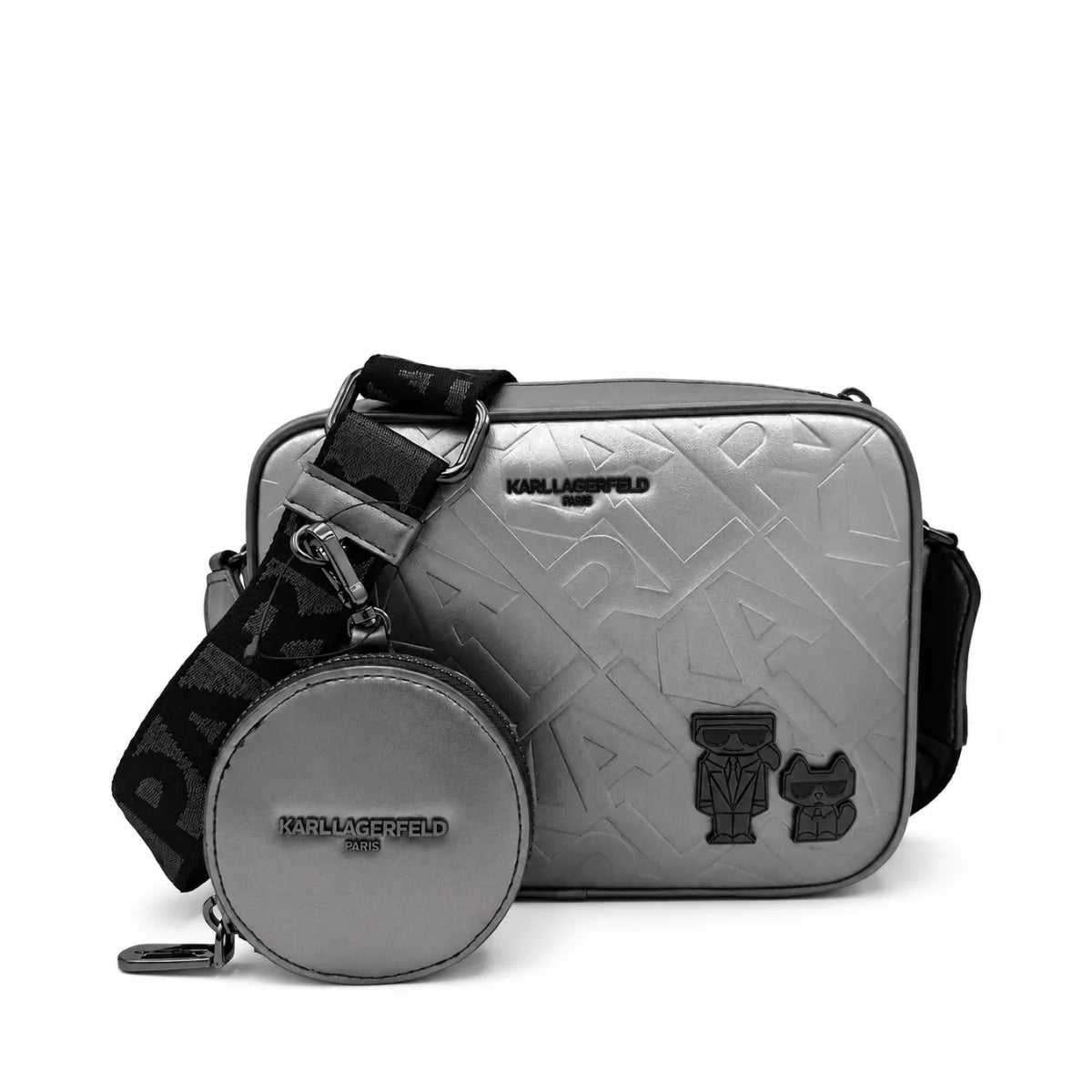 Karl Lagerfeld Paris Maybelle Satchel Crossbody - GRY