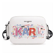 Karl Lagerfeld Paris Maybelle Satchel Crossbody - WHT - White