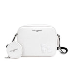 Karl Lagerfeld Paris Maybelle Satchel Crossbody - WHT - White