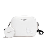 Karl Lagerfeld Paris Maybelle Satchel Crossbody - WHT - White