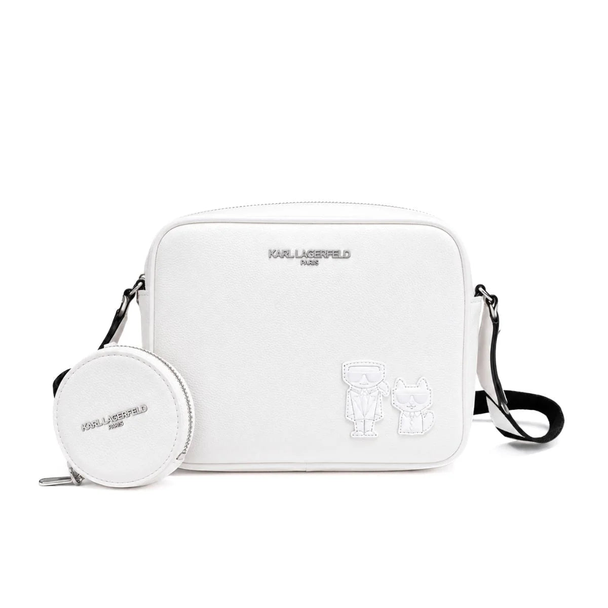 Karl Lagerfeld Paris Maybelle Satchel Crossbody - WHT - White