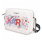 Karl Lagerfeld Paris Maybelle Satchel Crossbody - WHT - White