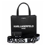 Karl Lagerfeld Paris Maybelle Satchel Handbag - BLK - Black