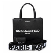 Karl Lagerfeld Paris Maybelle Satchel Handbag - BLK - Black