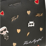 Karl Lagerfeld Paris Maybelle Satchel Handbag - BLK - Black