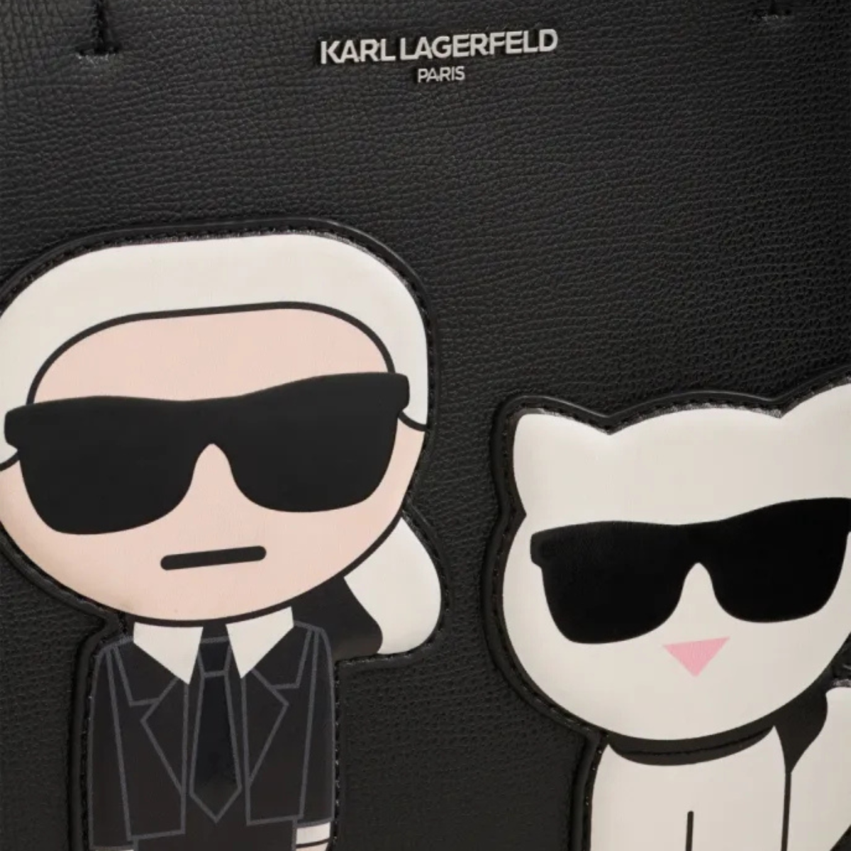 Karl Lagerfeld Paris Maybelle Satchel Handbag - BLK - Black