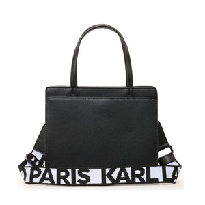 Karl Lagerfeld Paris Maybelle Satchel Handbag - BLK - Black