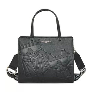 Karl Lagerfeld Paris Maybelle Satchel Handbag - BLKBLK - Black