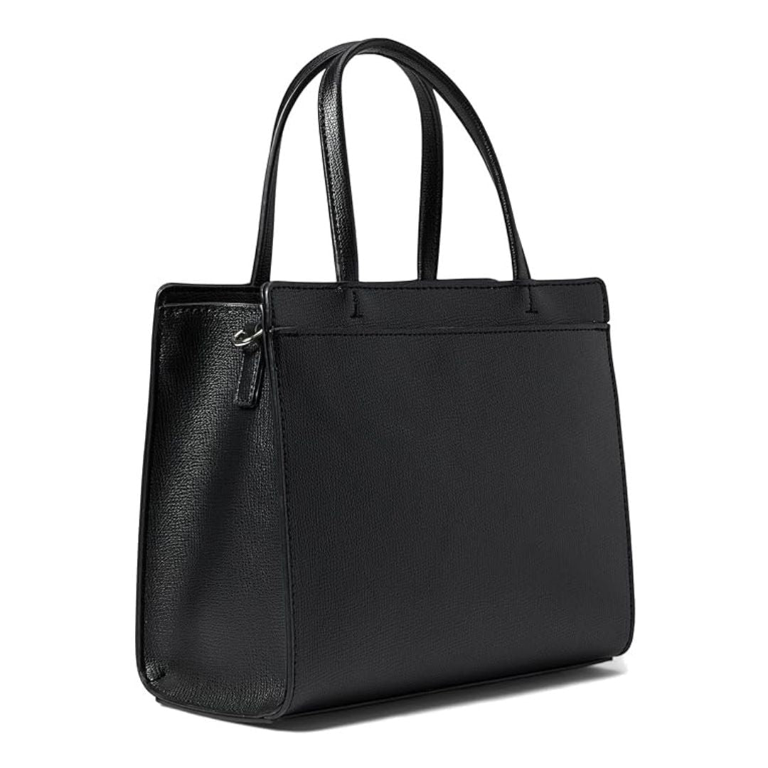 Karl Lagerfeld Paris Maybelle Satchel Handbag - BLKSLV - Black