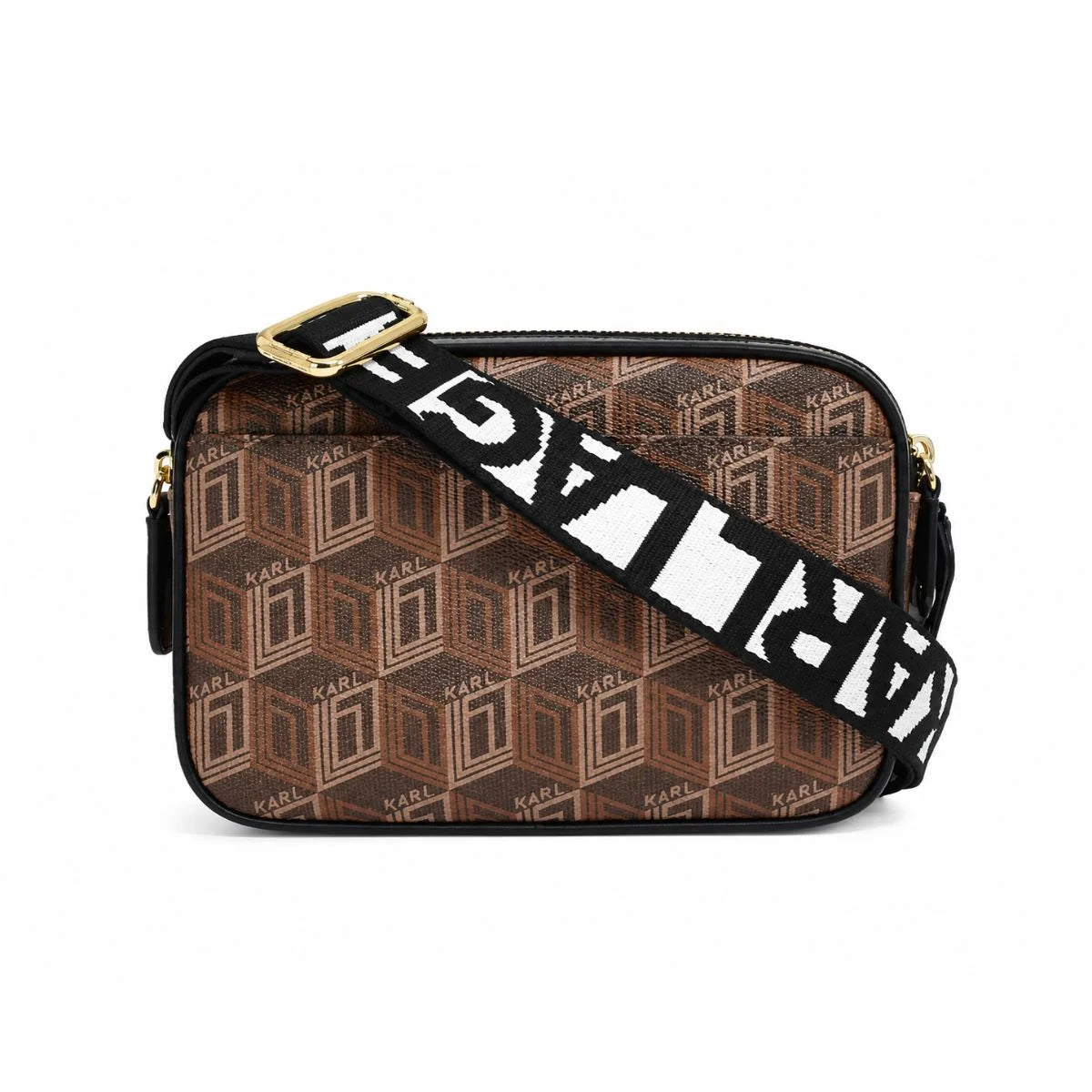 Karl Lagerfeld Paris Maybelle Satchel Handbag Crossbody - BRN - Brown