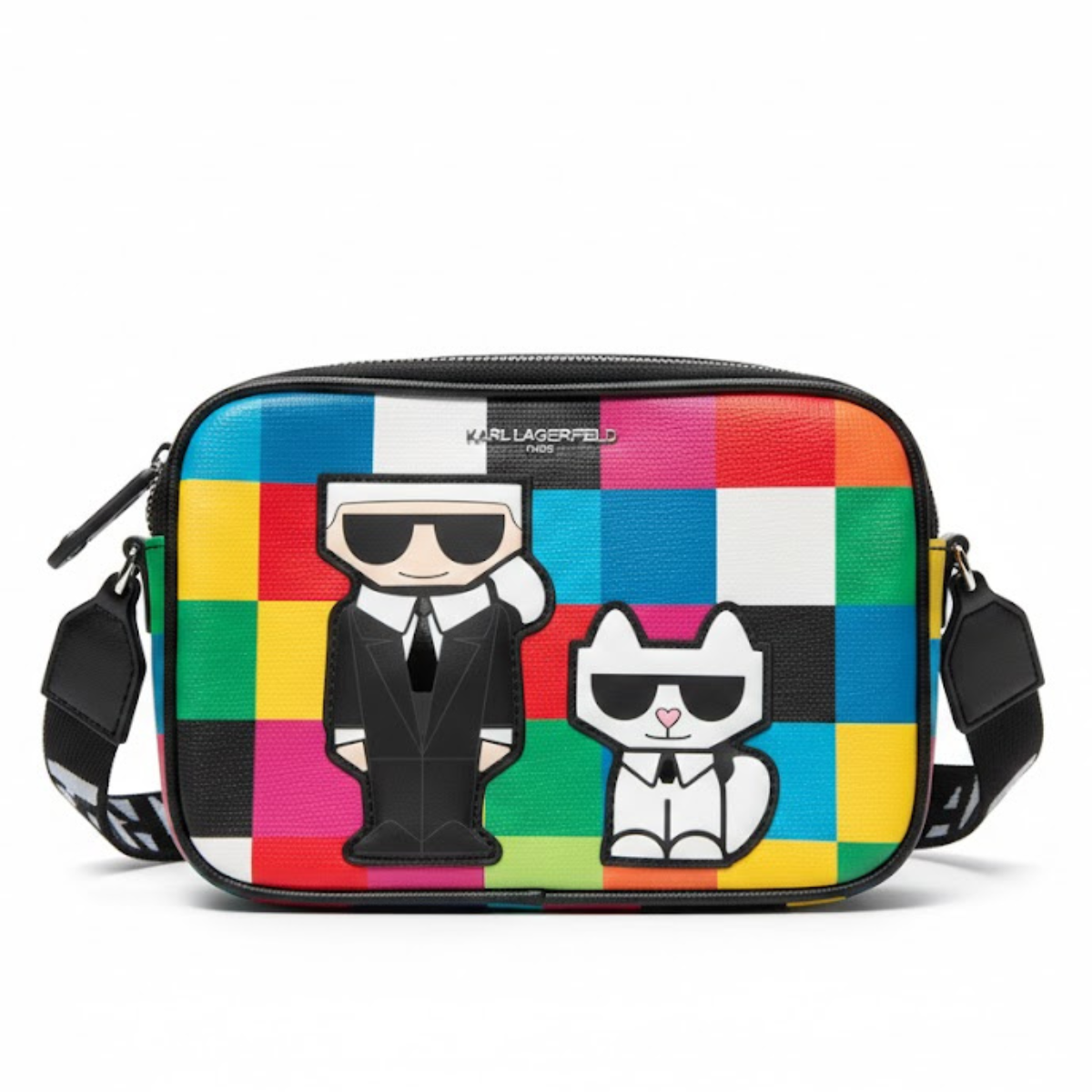 Karl Lagerfeld Paris Maybelle Satchel Handbag Crossbody - MLT