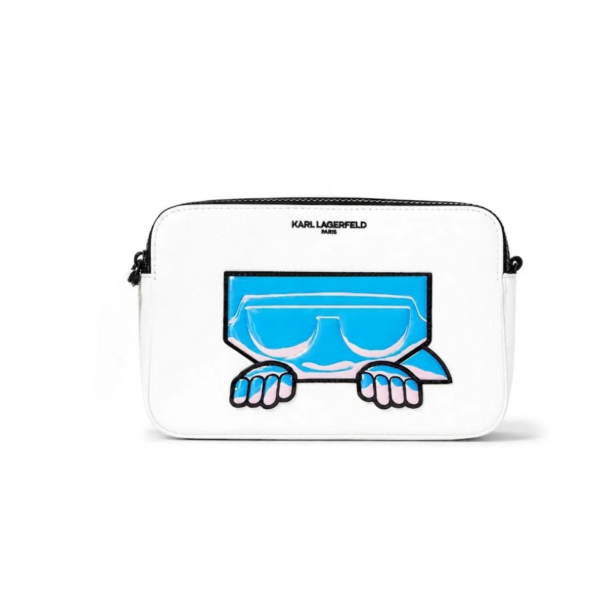 Karl Lagerfeld Paris Maybelle Satchel Handbag Crossbody - WHT - White
