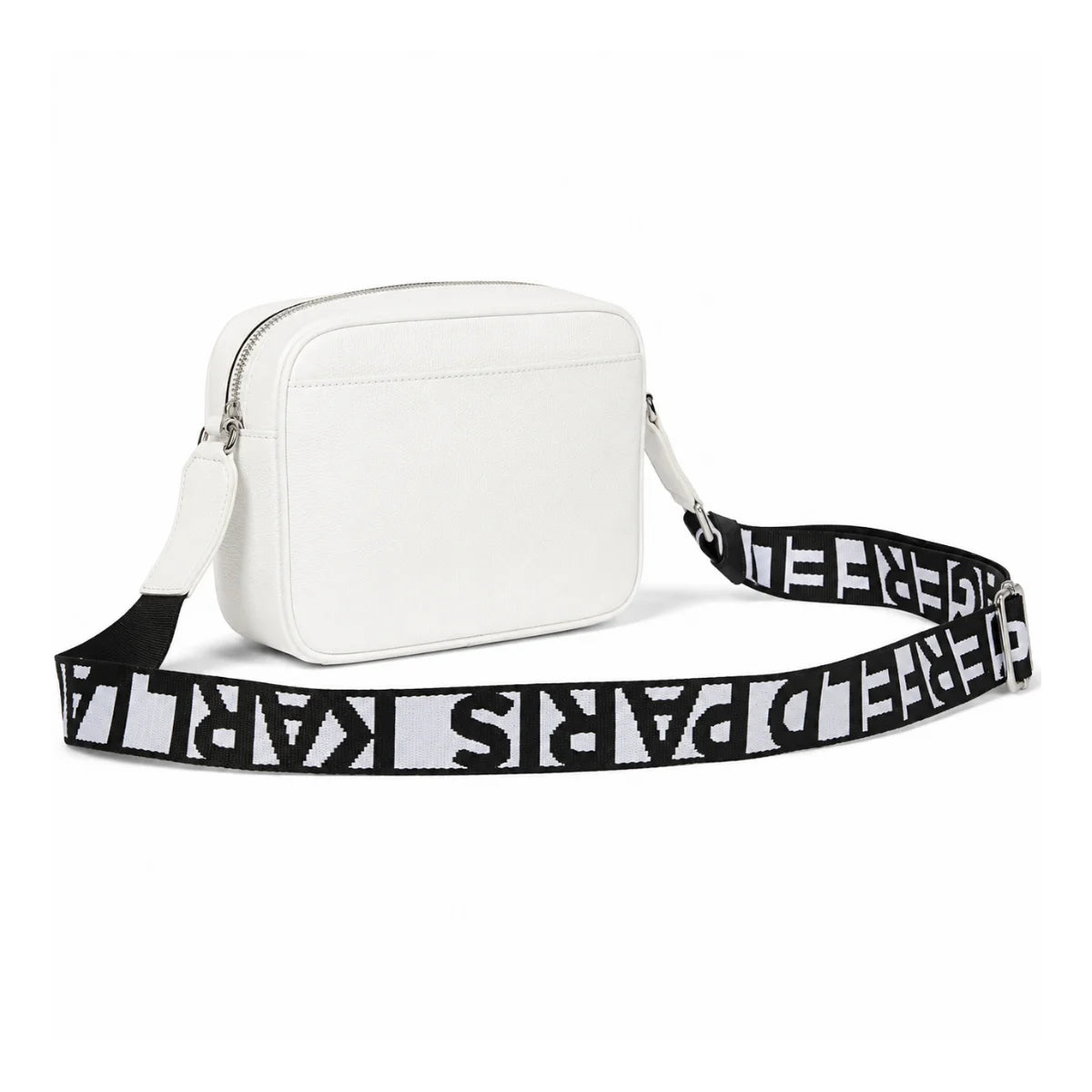 Karl Lagerfeld Paris Maybelle Satchel Handbag Crossbody - WHT - White