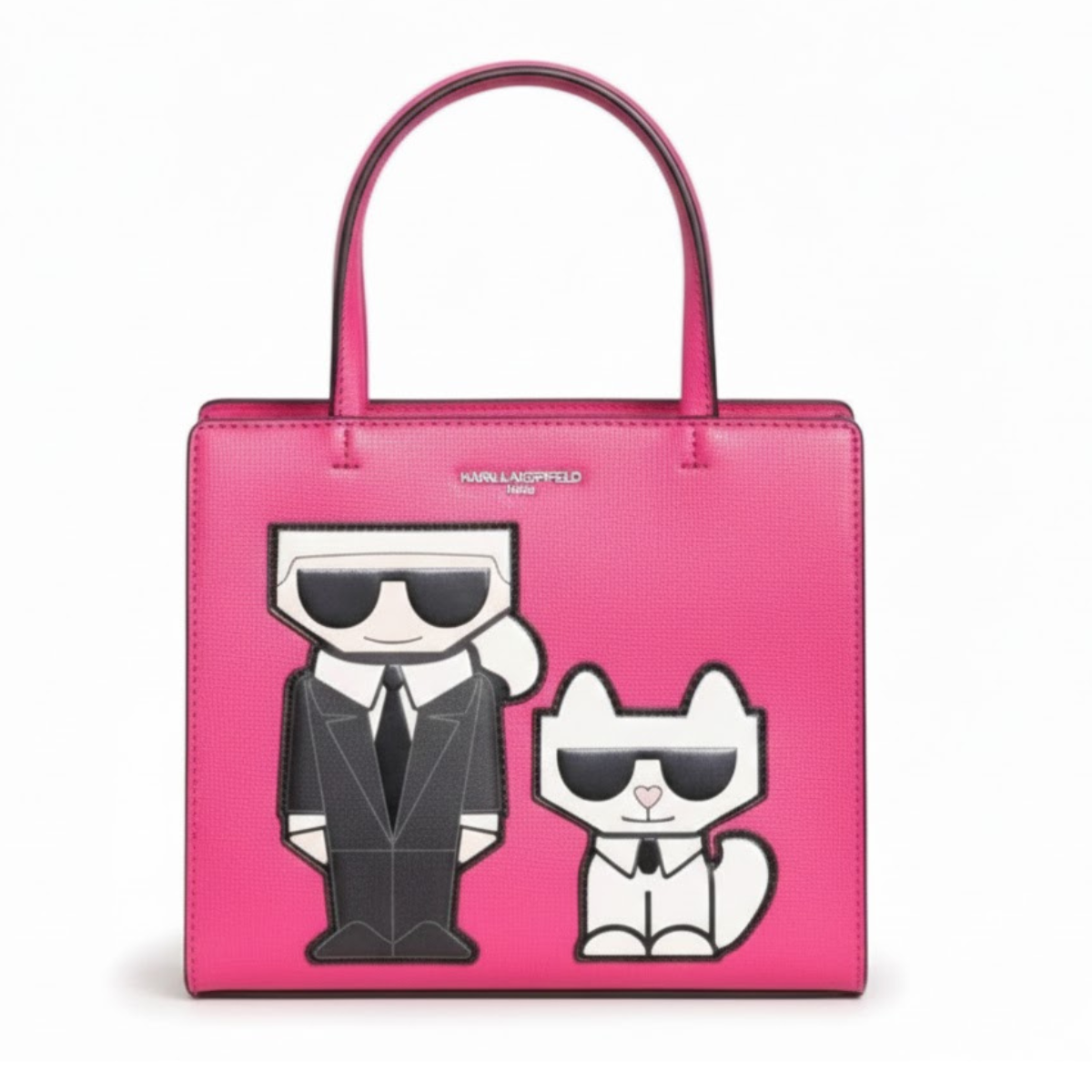 Karl Lagerfeld Paris Maybelle Satchel Handbag - PNK - Pink