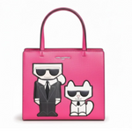 Karl Lagerfeld Paris Maybelle Satchel Handbag - PNK - Pink